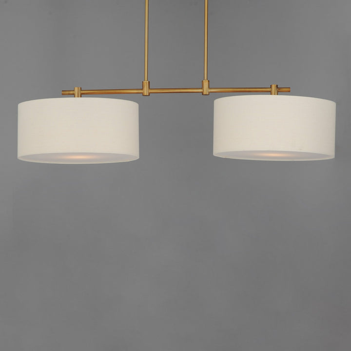 Maxim - 10016OMNAB - Two Light Pendant - Bongo - Natural Aged Brass