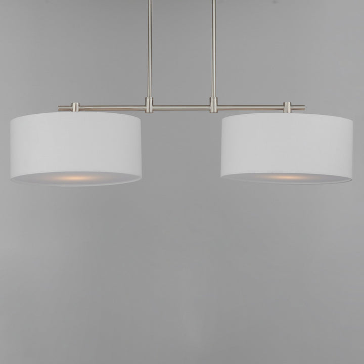 Maxim - 10016WLSN - Two Light Pendant - Bongo - Satin Nickel