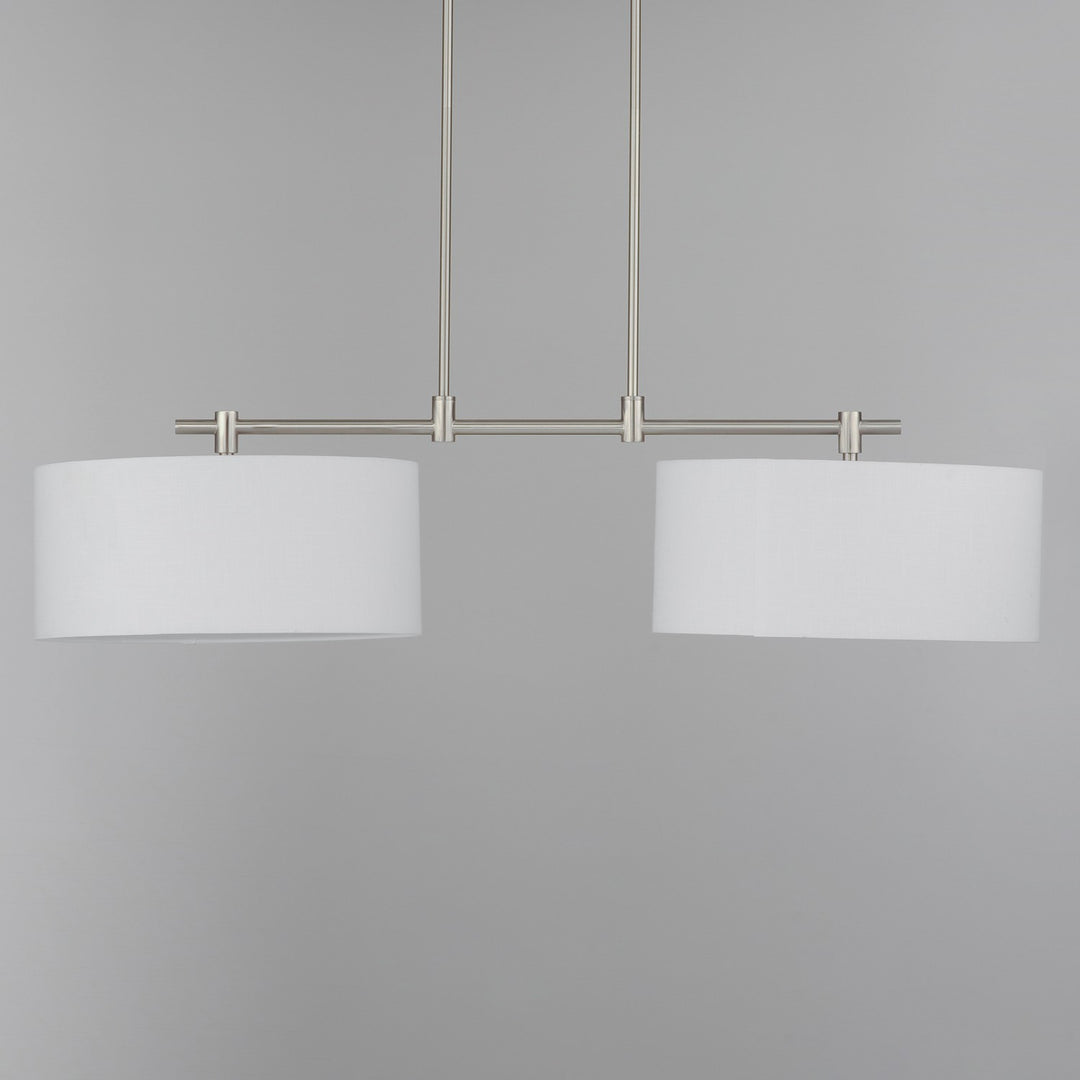 Maxim - 10016WLSN - Two Light Pendant - Bongo - Satin Nickel