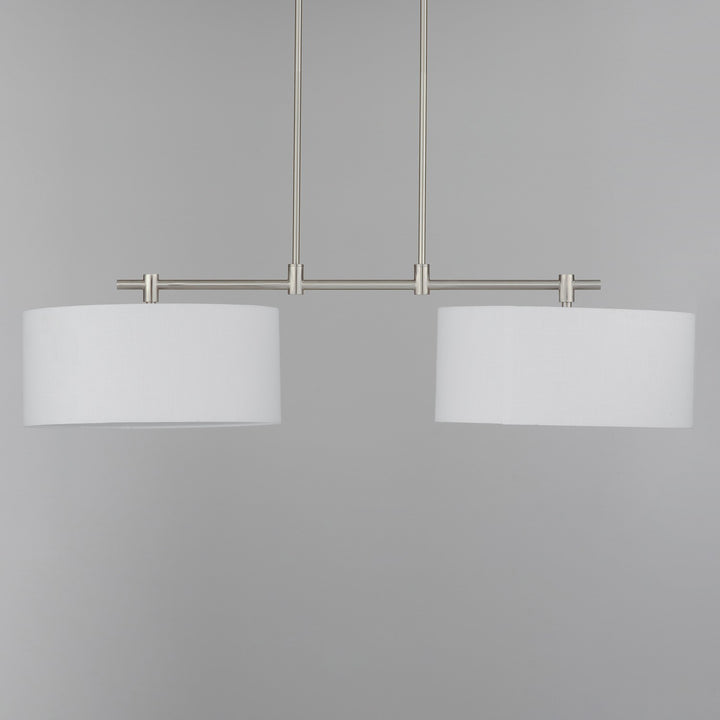 Maxim - 10016WLSN - Two Light Pendant - Bongo - Satin Nickel