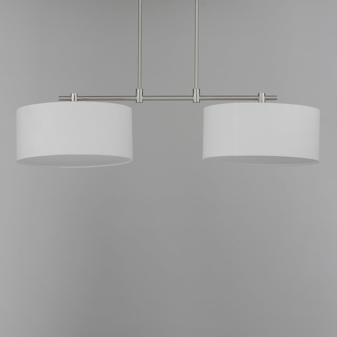 Maxim - 10016WLSN - Two Light Pendant - Bongo - Satin Nickel