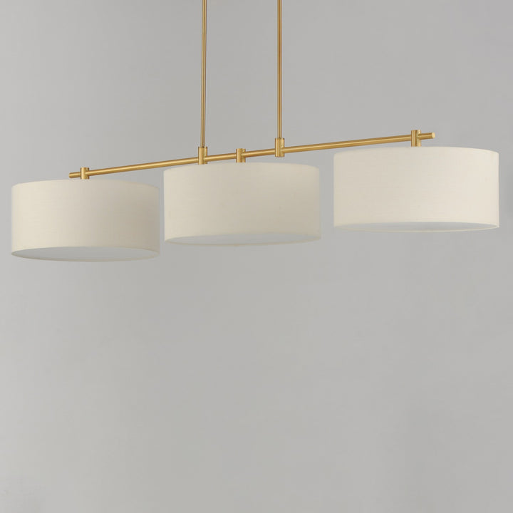 Maxim - 10017OMNAB - Three Light Pendant - Bongo - Natural Aged Brass