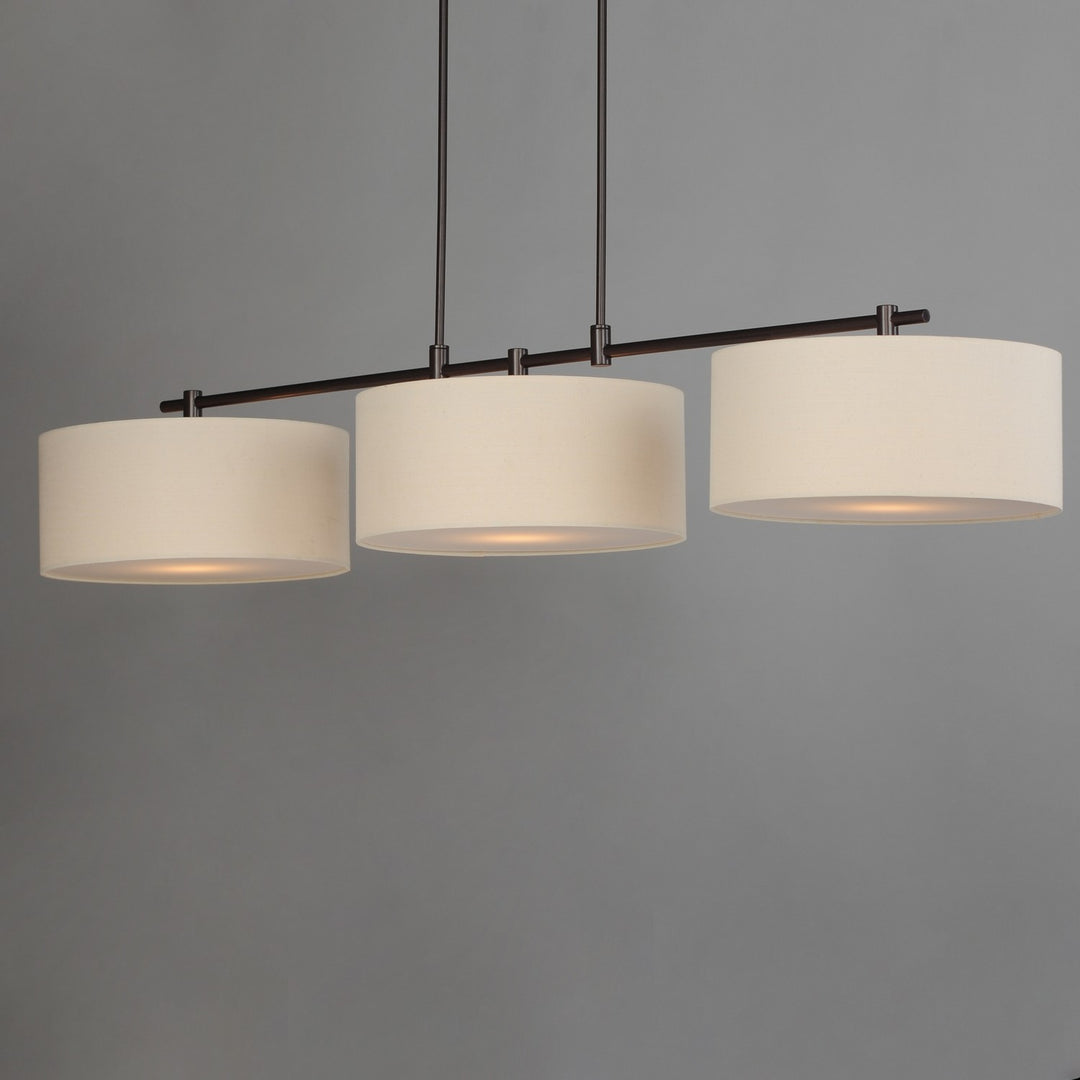Maxim - 10017OMOI - Three Light Pendant - Bongo - Oil Rubbed Bronze