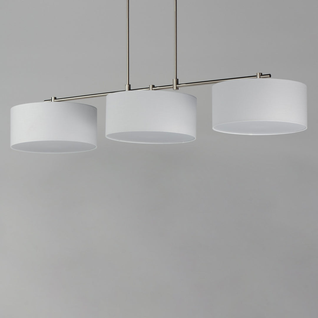 Maxim - 10017WLSN - Three Light Pendant - Bongo - Satin Nickel