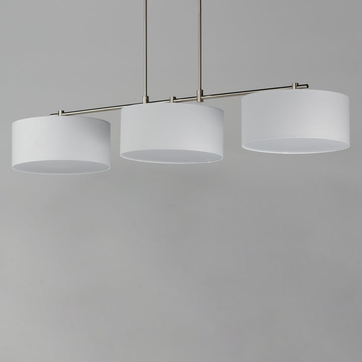 Maxim - 10017WLSN - Three Light Pendant - Bongo - Satin Nickel