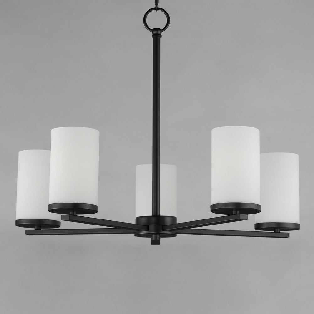 Maxim - 10286SWBK - Five Light Chandelier - Lateral - Black
