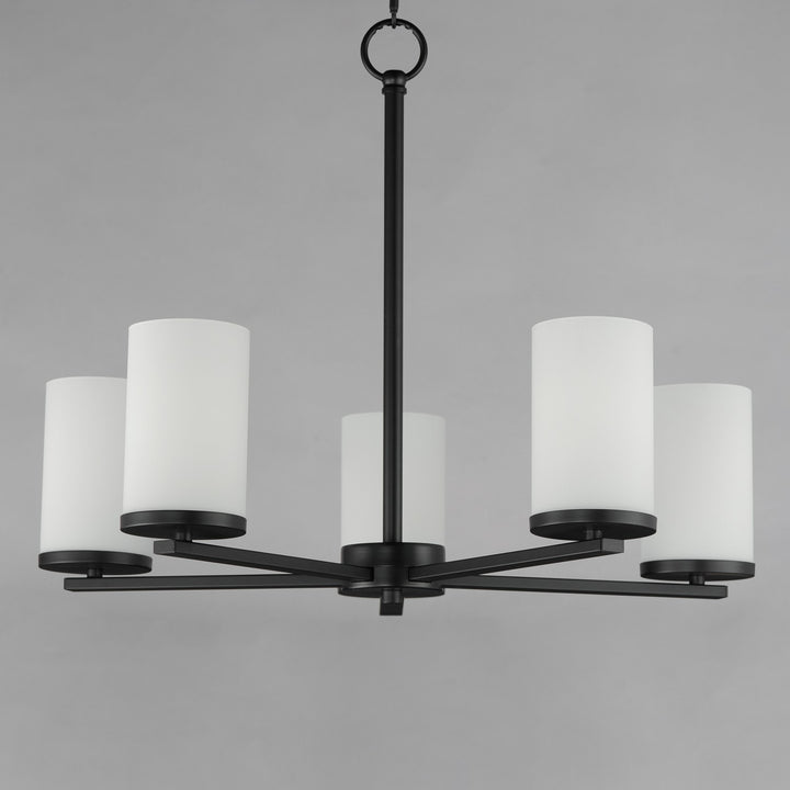 Maxim - 10286SWBK - Five Light Chandelier - Lateral - Black