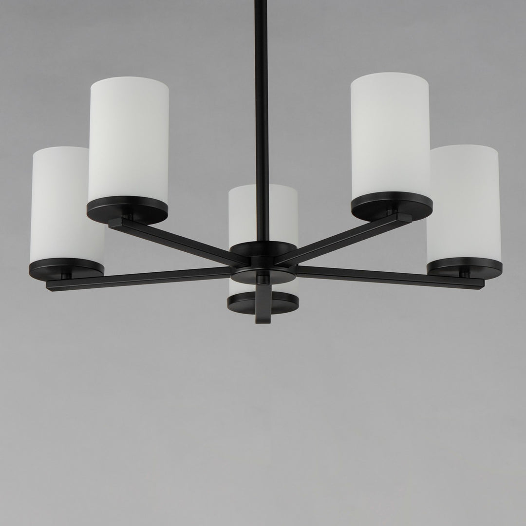 Maxim - 10286SWBK - Five Light Chandelier - Lateral - Black