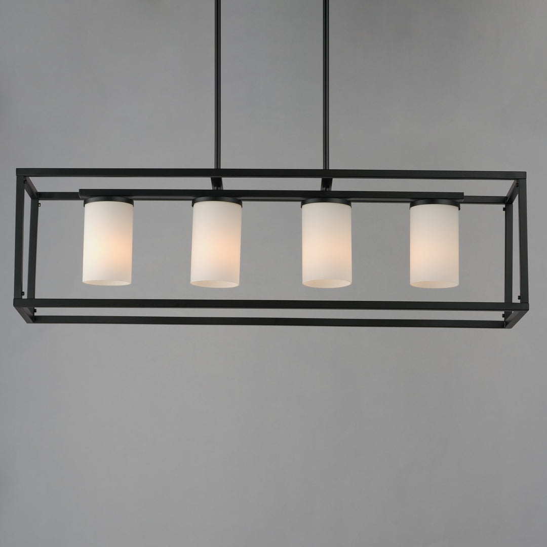 Maxim - 10288SWBK - Four Light Linear Pendant - Lateral - Black