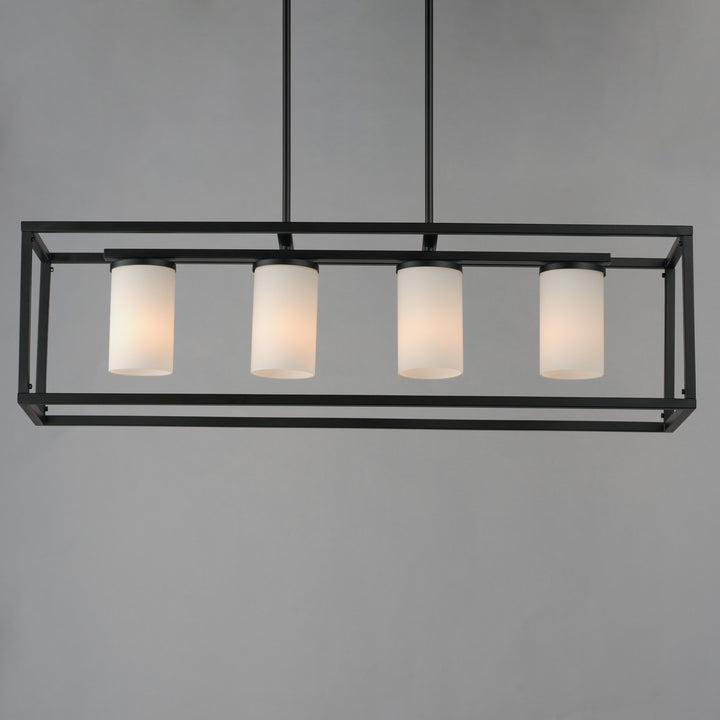 Maxim - 10288SWBK - Four Light Linear Pendant - Lateral - Black
