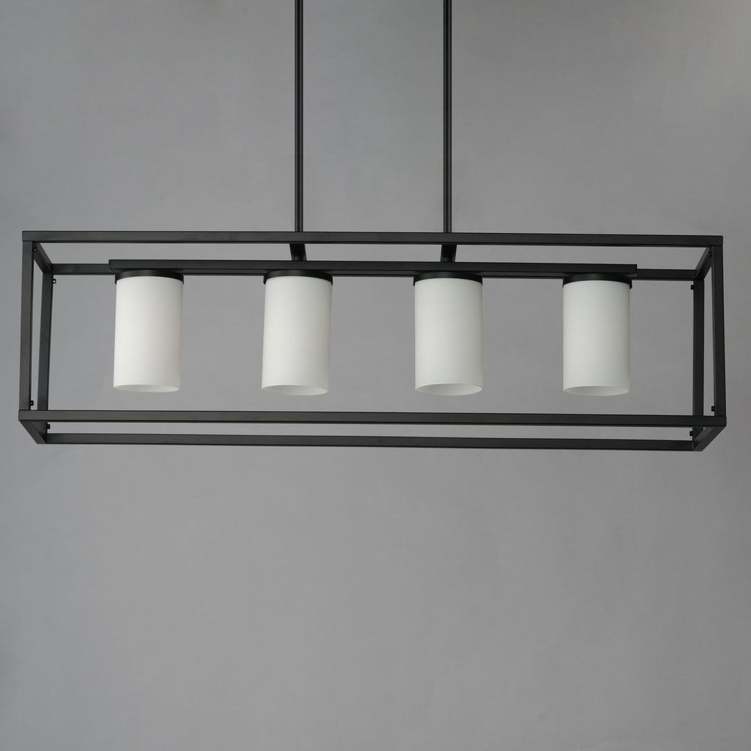 Maxim - 10288SWBK - Four Light Linear Pendant - Lateral - Black