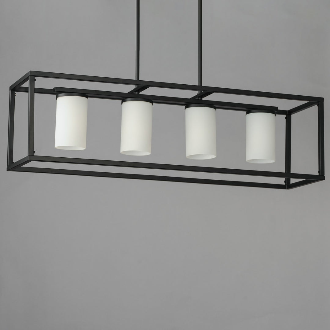 Maxim - 10288SWBK - Four Light Linear Pendant - Lateral - Black