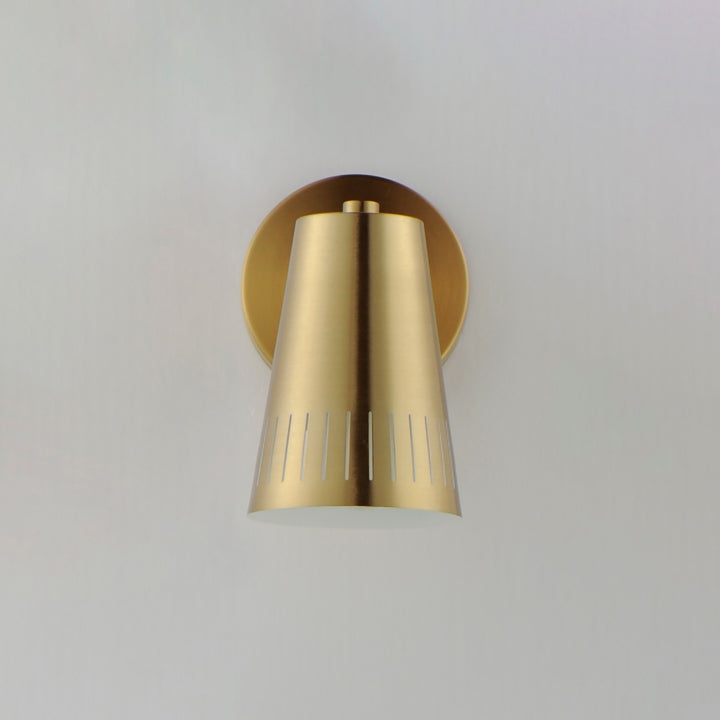 Maxim - 11431NAB - One Light Wall Sconce - Helsinki - Natural Aged Brass