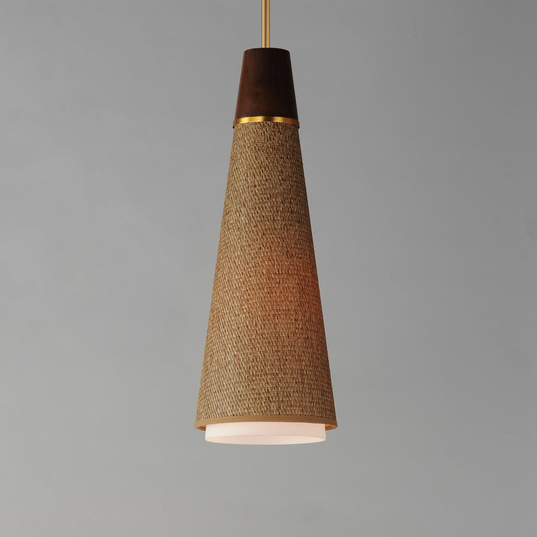 Maxim - 14481GCNAB - One Light Pendant - Sumatra - Natural Aged Brass