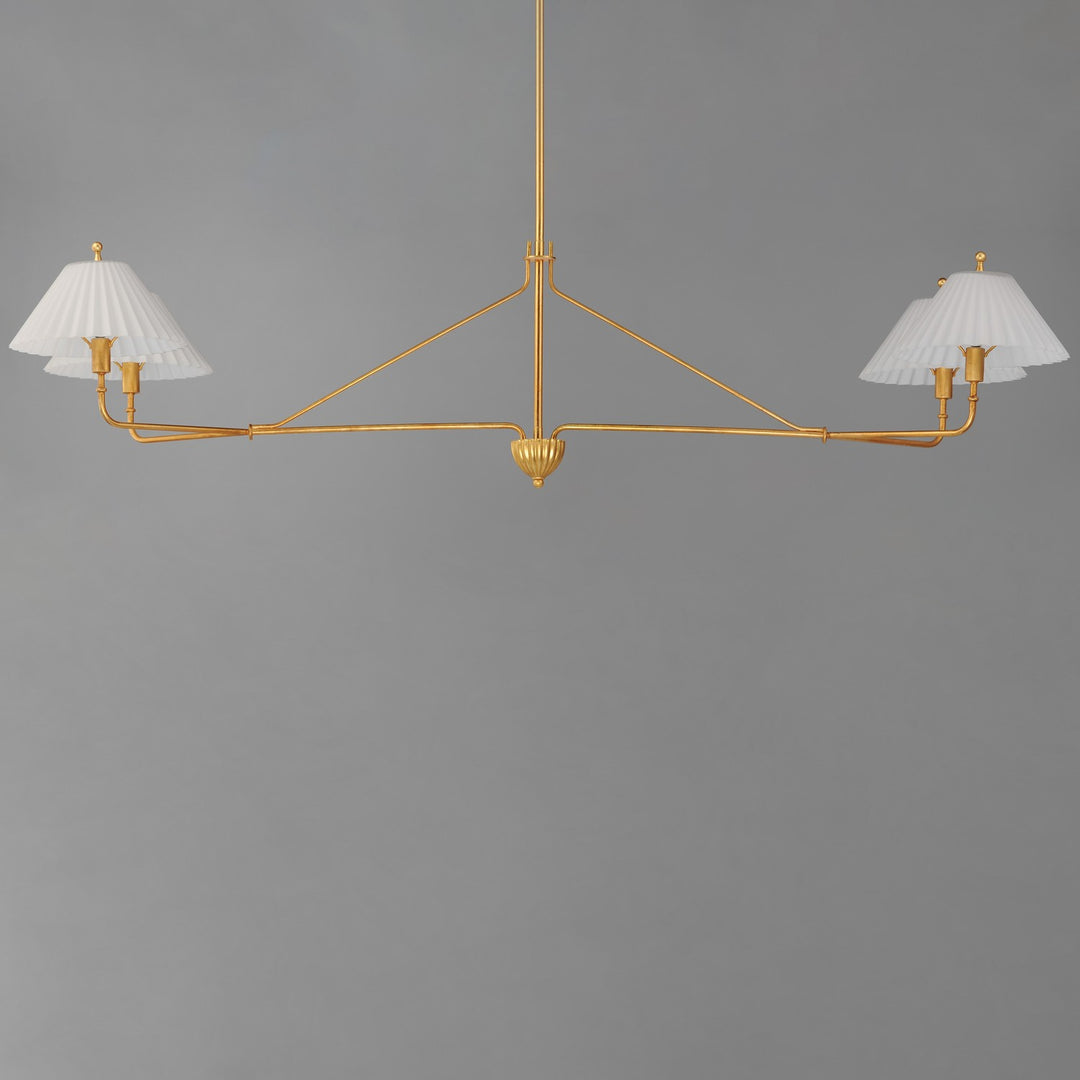 Maxim - 18314SWGL - Four Light Linear Pendant - Kismet - Gold Leaf