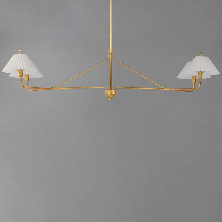 Maxim - 18314SWGL - Four Light Linear Pendant - Kismet - Gold Leaf