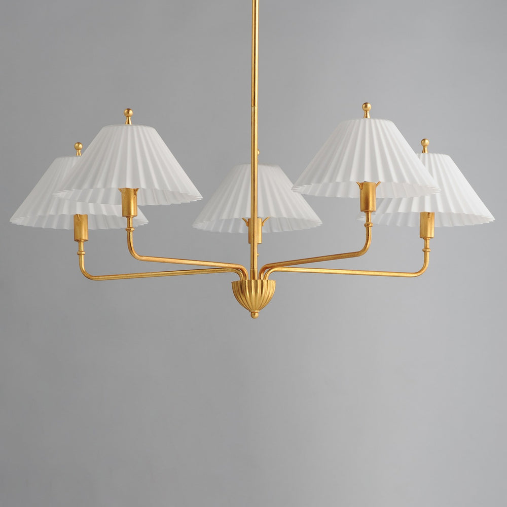 Maxim - 18315SWGL - Five Light Chandelier - Kismet - Gold Leaf