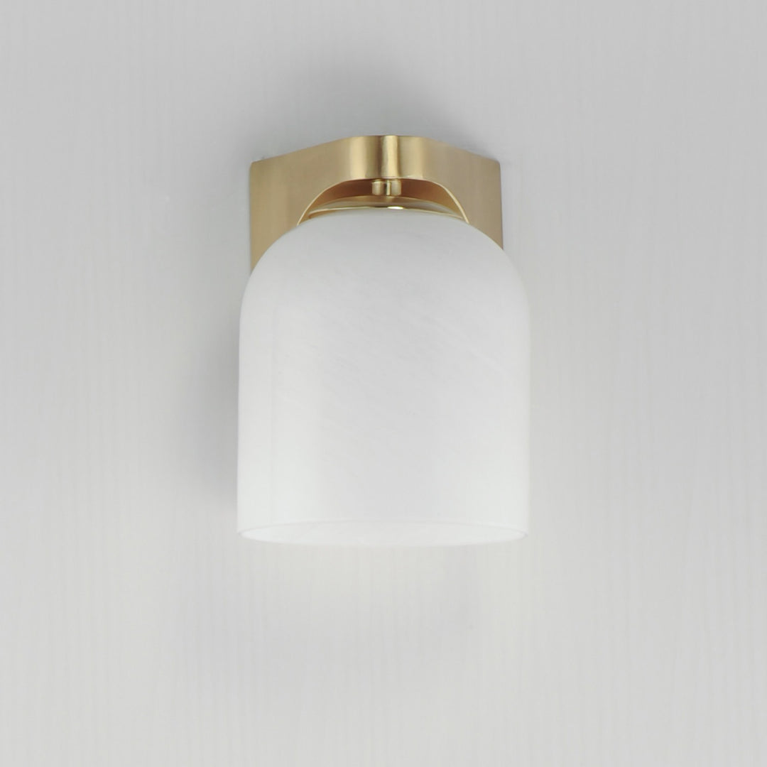 Maxim - 21231MRNAB - One Light Bath Vanity - Scoop - Natural Aged Brass