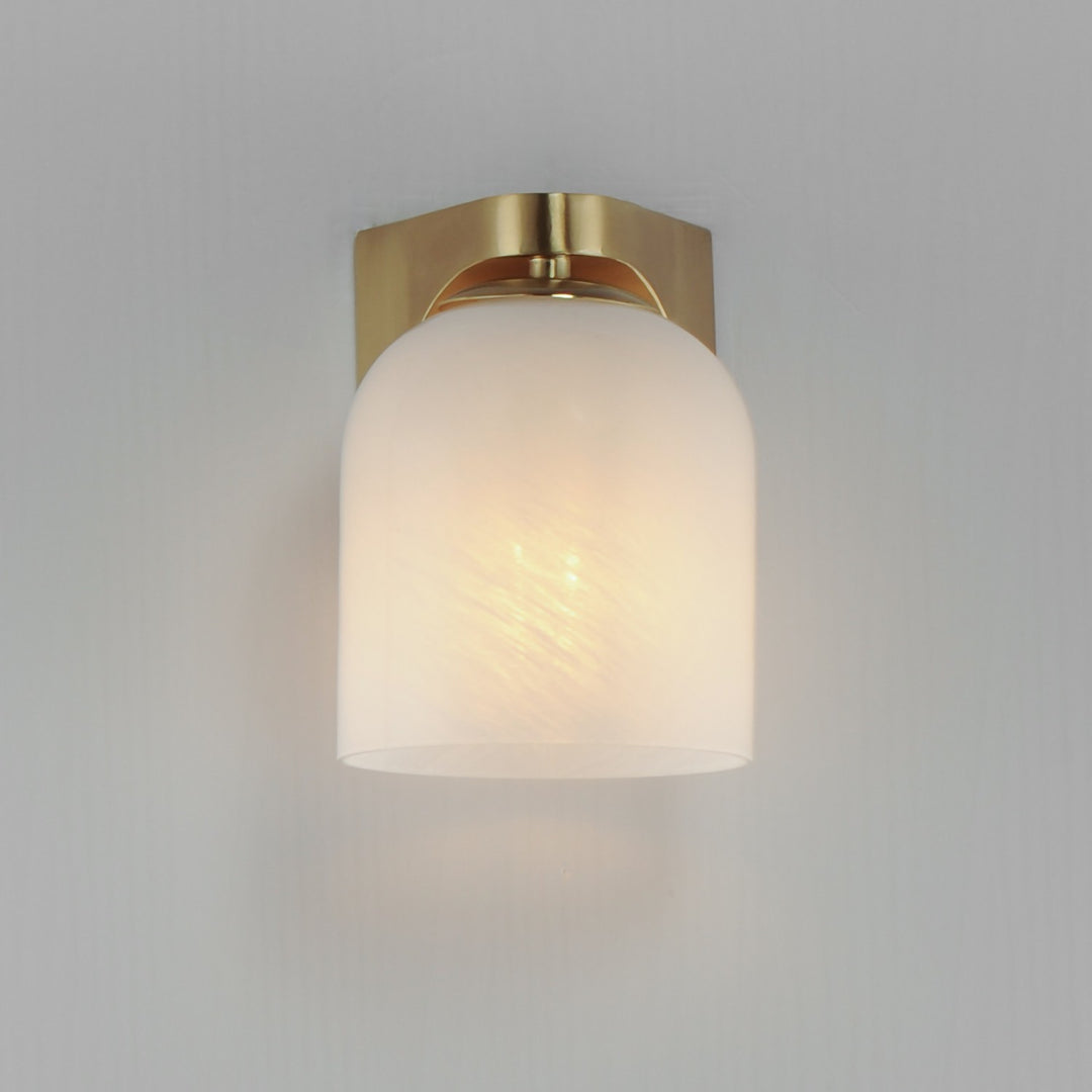 Maxim - 21231MRNAB - One Light Bath Vanity - Scoop - Natural Aged Brass
