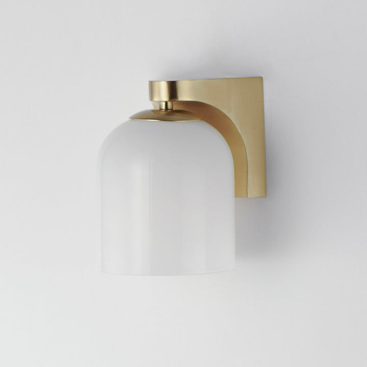 Maxim - 21231MRNAB - One Light Bath Vanity - Scoop - Natural Aged Brass