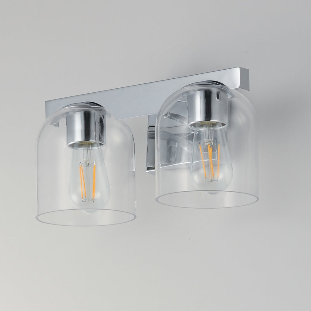 Maxim - 21232CLPC - Two Light Bath Vanity - Scoop - Polished Chrome