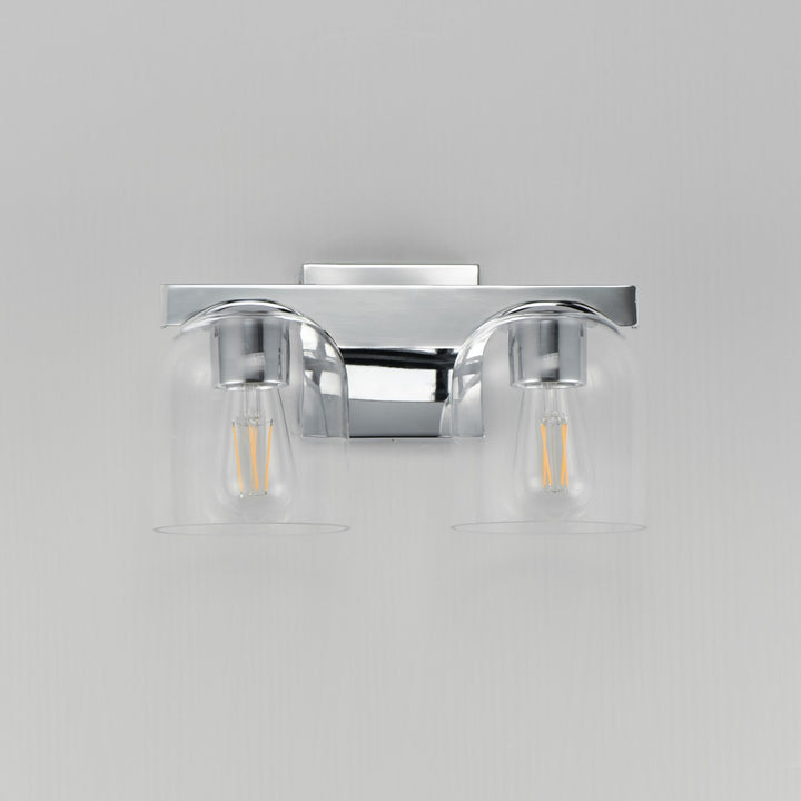 Maxim - 21232CLPC - Two Light Bath Vanity - Scoop - Polished Chrome