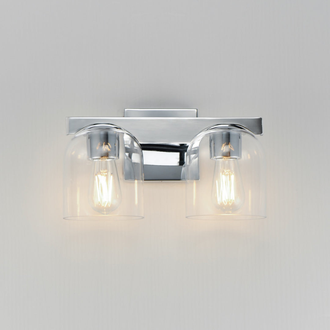 Maxim - 21232CLPC - Two Light Bath Vanity - Scoop - Polished Chrome