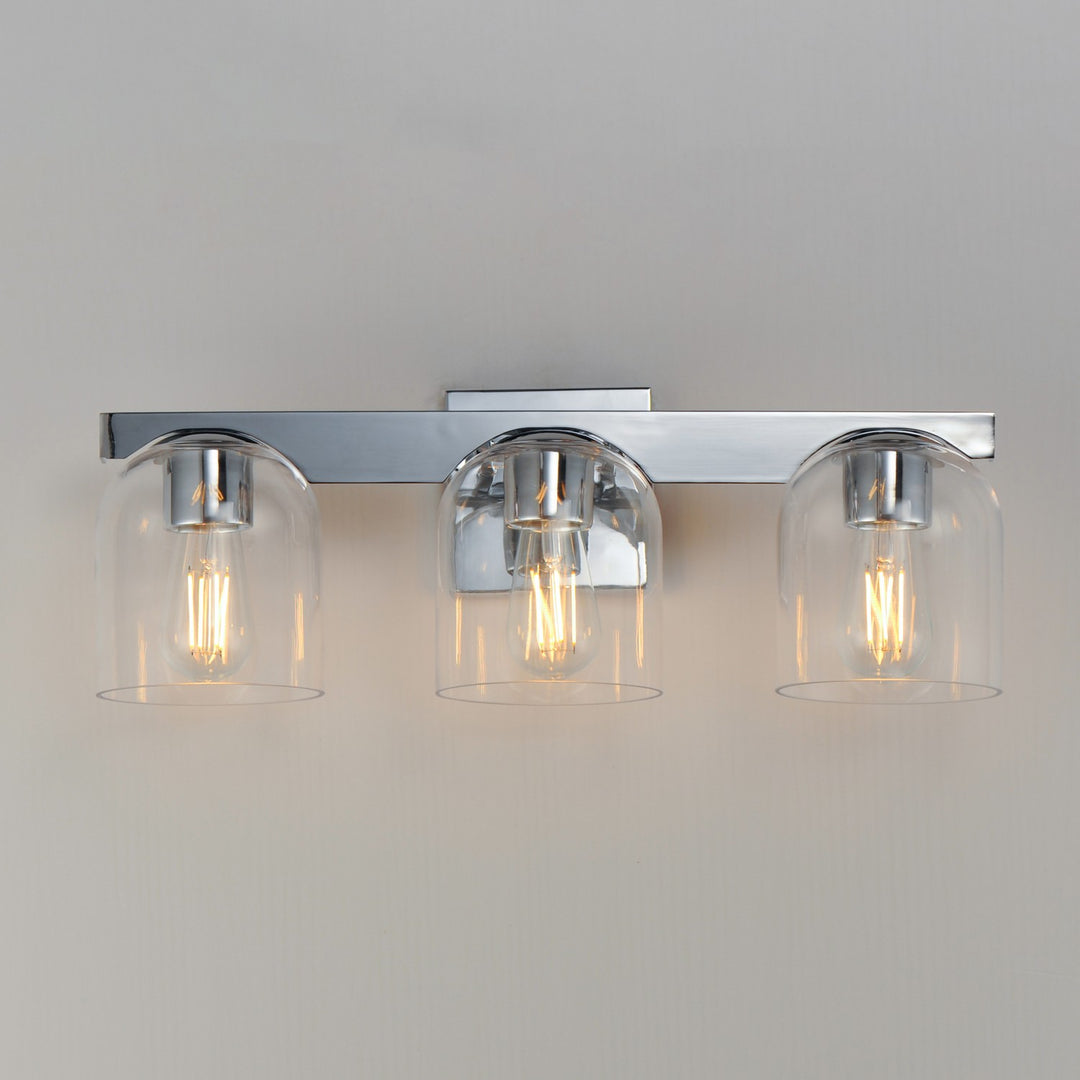 Maxim - 21233CLPC - Three Light Bath Vanity - Scoop - Polished Chrome