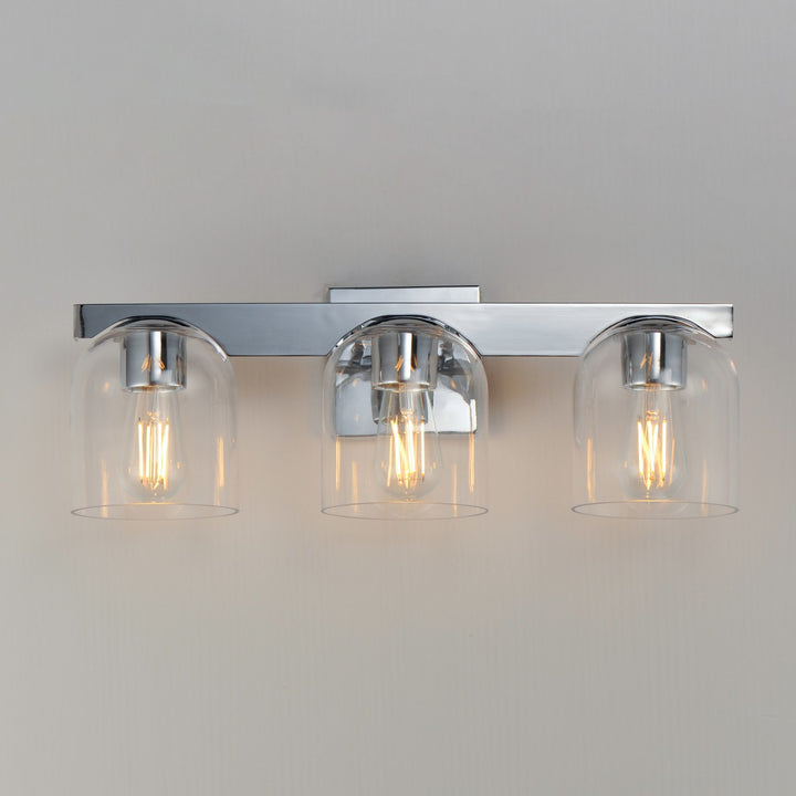 Maxim - 21233CLPC - Three Light Bath Vanity - Scoop - Polished Chrome