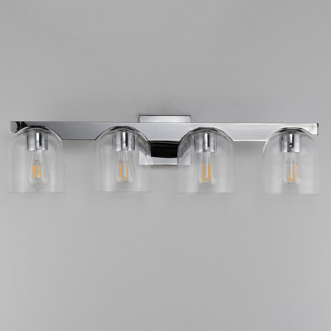Maxim - 21234CLPC - Four Light Bath Vanity - Scoop - Polished Chrome