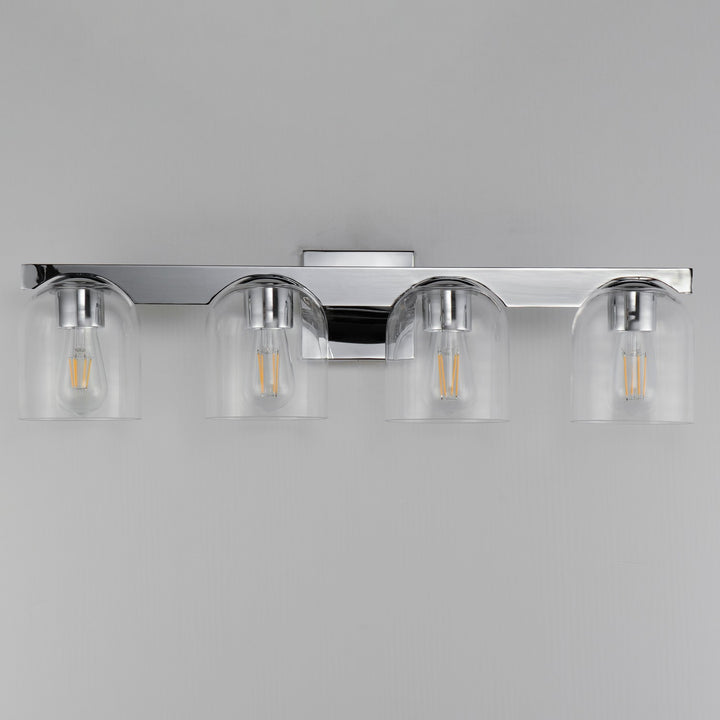 Maxim - 21234CLPC - Four Light Bath Vanity - Scoop - Polished Chrome
