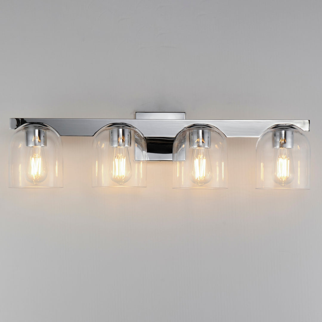 Maxim - 21234CLPC - Four Light Bath Vanity - Scoop - Polished Chrome