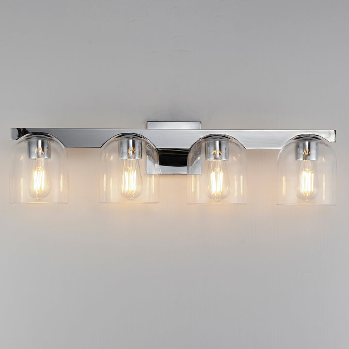 Maxim - 21234CLPC - Four Light Bath Vanity - Scoop - Polished Chrome