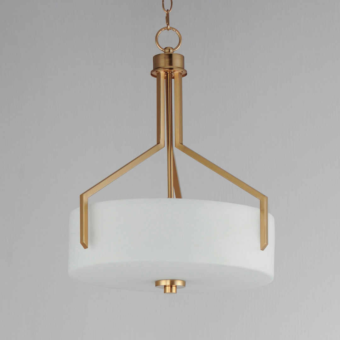 Maxim - 21287SWSBR - Three Light Pendant - Dart - Satin Brass