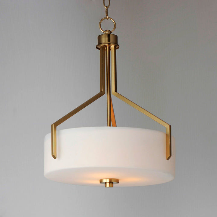 Maxim - 21287SWSBR - Three Light Pendant - Dart - Satin Brass