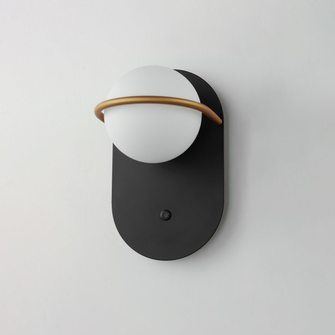 Maxim - 21600SWBKGLD - LED Wall Sconce - Revolve - Black / Gold