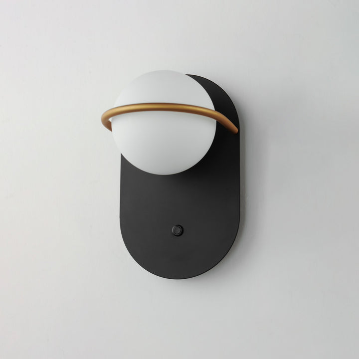 Maxim - 21600SWBKGLD - LED Wall Sconce - Revolve - Black / Gold