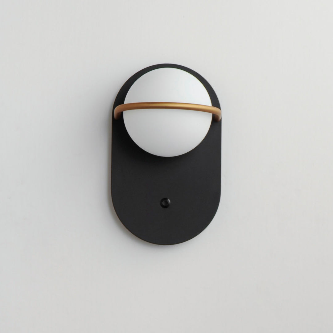 Maxim - 21600SWBKGLD - LED Wall Sconce - Revolve - Black / Gold