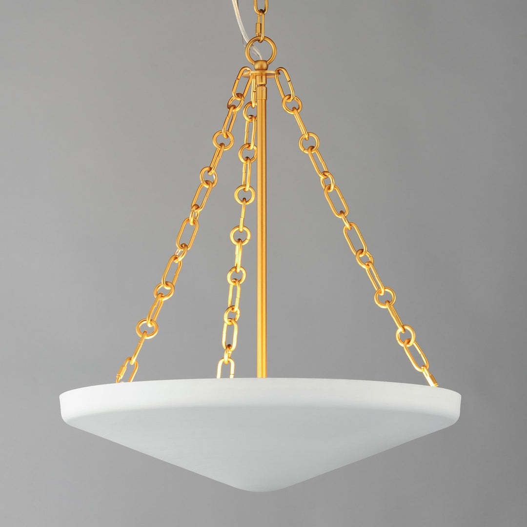 Maxim - 22454WTNAB - Four Light Pendant - Artemis - Natural Aged Brass