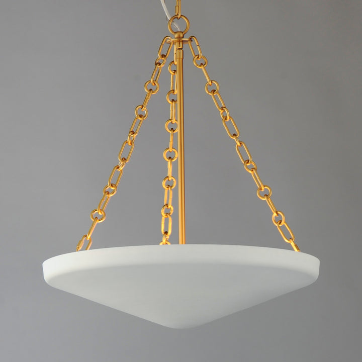 Maxim - 22454WTNAB - Four Light Pendant - Artemis - Natural Aged Brass