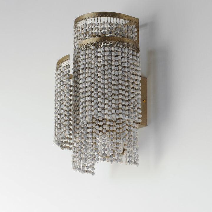 Maxim - 22460WWDGS - Two Light Wall Sconce - Fontaine - Golden Silver