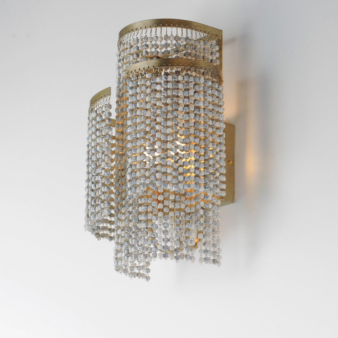 Maxim - 22460WWDGS - Two Light Wall Sconce - Fontaine - Golden Silver