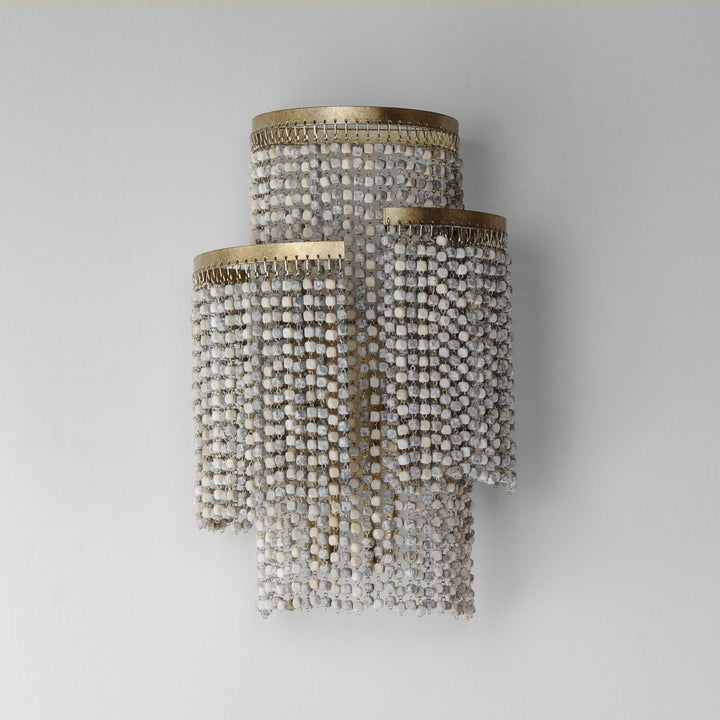 Maxim - 22460WWDGS - Two Light Wall Sconce - Fontaine - Golden Silver