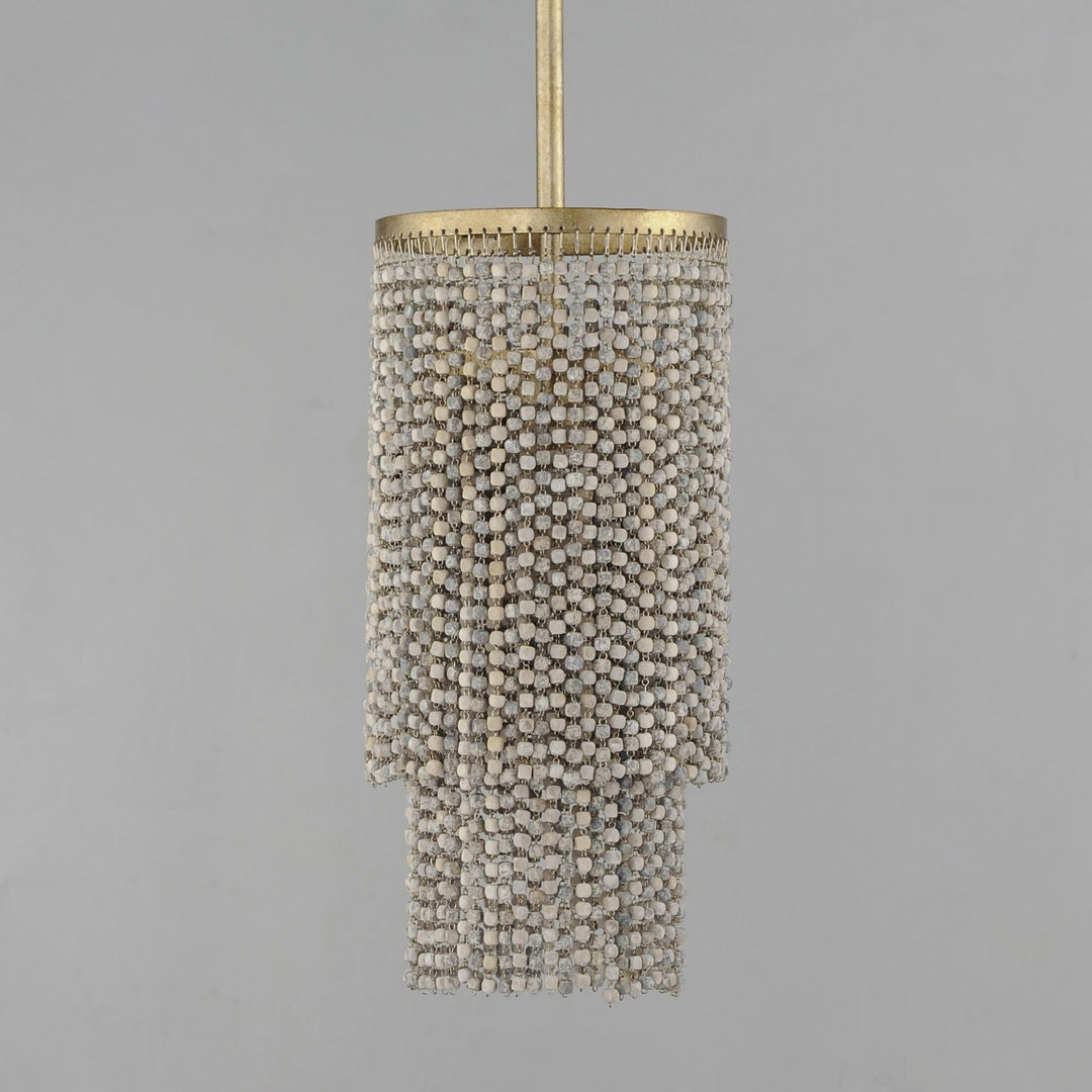 Maxim - 22461WWDGS - One Light Pendant - Fontaine - Golden Silver