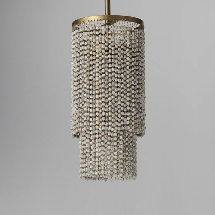 Maxim - 22461WWDGS - One Light Pendant - Fontaine - Golden Silver