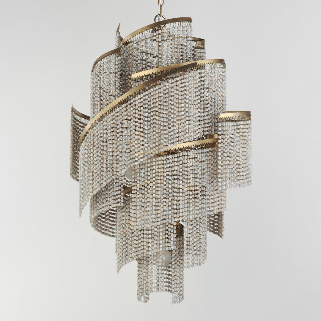 Maxim - 22467WWDGS - Seven Light Chandelier - Fontaine - Golden Silver
