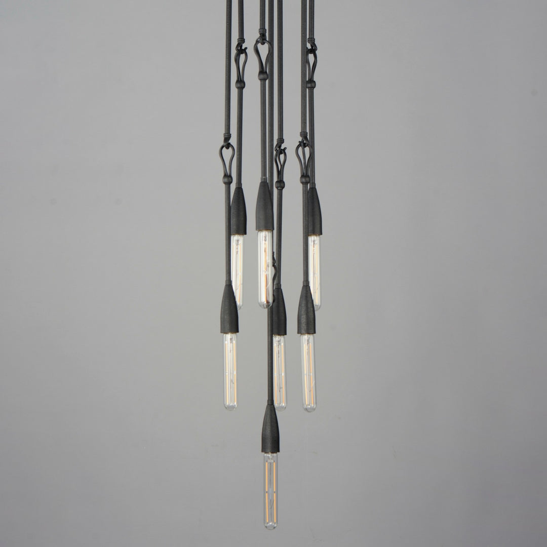 Maxim - 27716AR - Seven Light Pendant - Pioneer - Anthracite