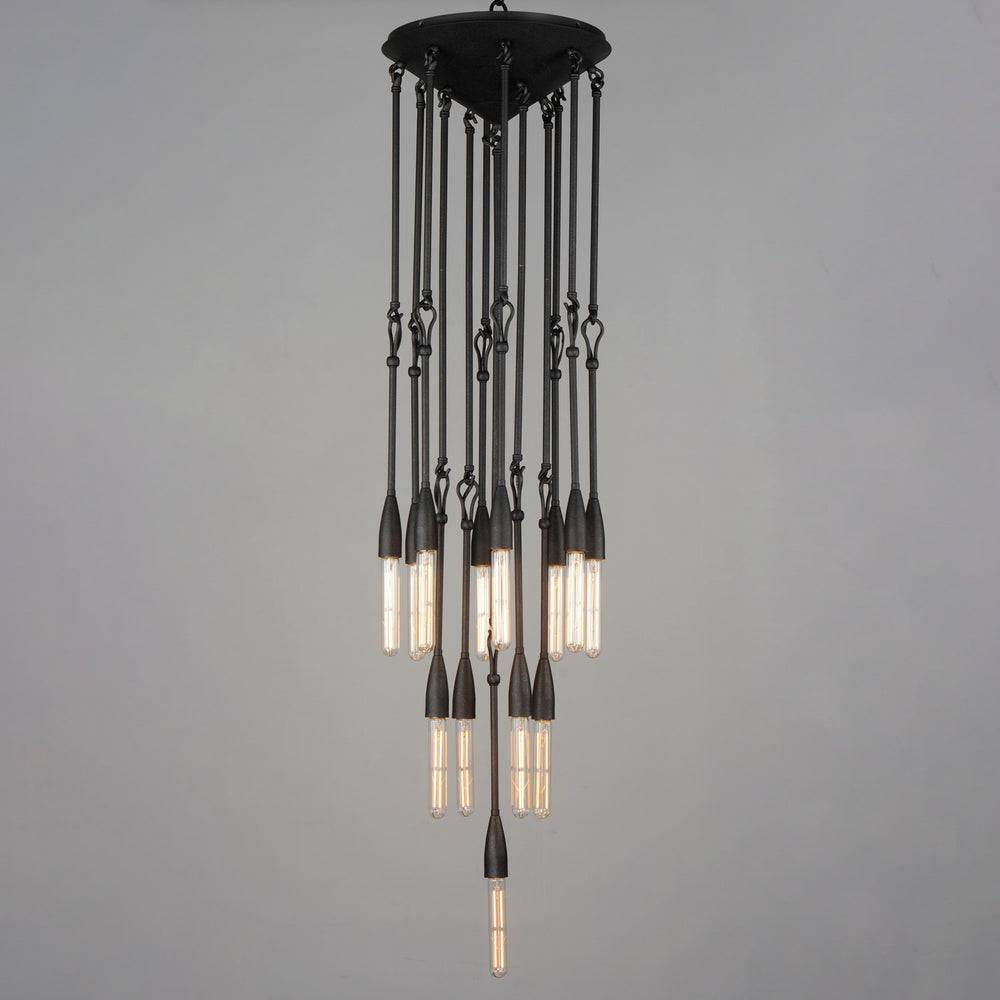 Maxim - 27719AR - 13 Light Pendant - Pioneer - Anthracite