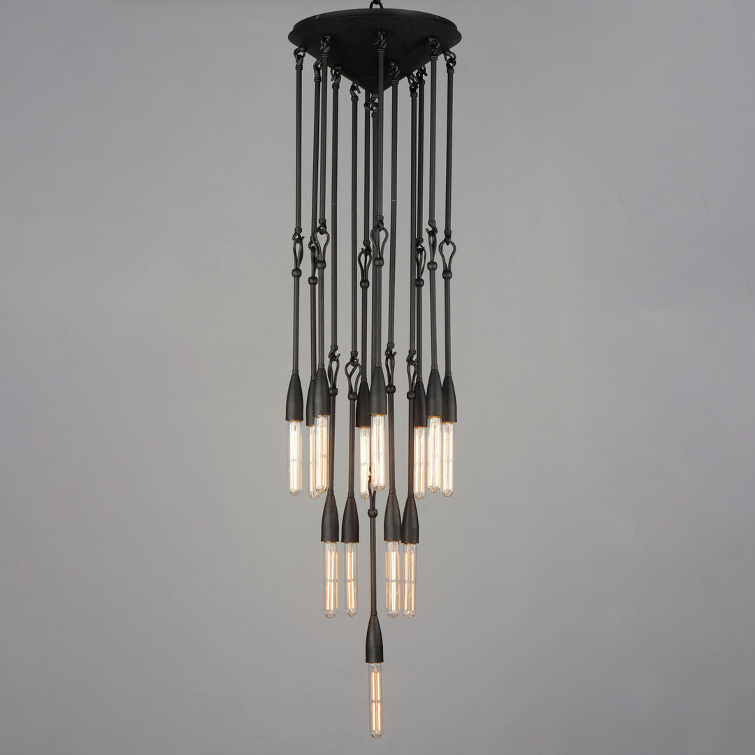 Maxim - 27719AR - 13 Light Pendant - Pioneer - Anthracite