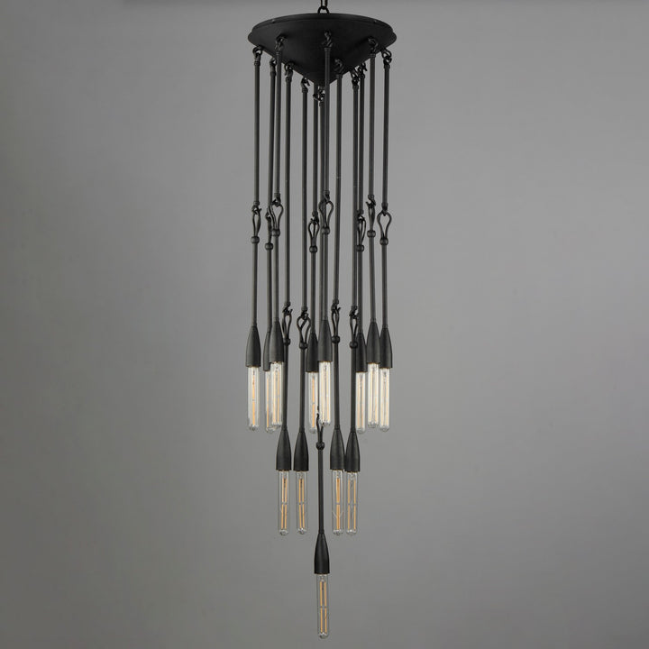 Maxim - 27719AR - 13 Light Pendant - Pioneer - Anthracite